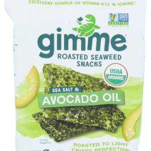 Gimme Seaweed Snack Roasted Seasalt And Avocado 0.32 OZ