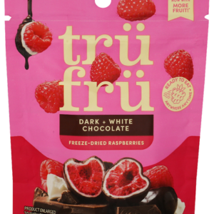 Tru Fru Dark White Chocolate freeze Dried Raspberries 3.4oz