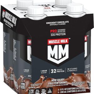 Muscle Milk Pro Series Dairy Free 32G Protein Shake Chocolate 11oz 4pk