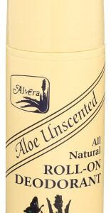 Alvera All Natural Roll-On Deodorant Aloe Unscented 3 Oz.