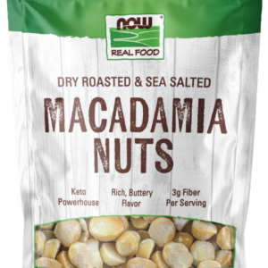 Now Dry Roasted Salted Macadamia Nuts 9 Oz.