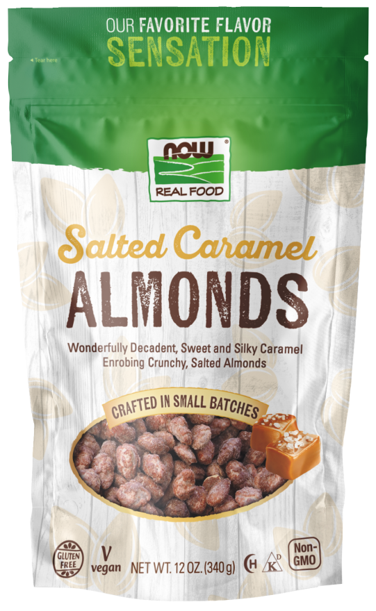 Now Almonds Salted Caramel 12 Oz.