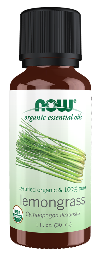 Now Organic Lemongrass Oil 1 Oz.