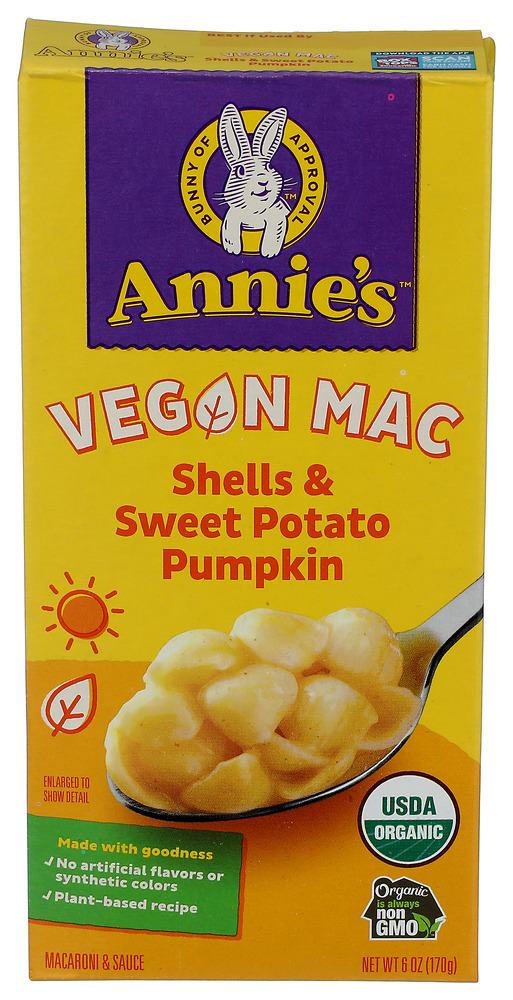 Annies Homegrown Shells Chs Swt Pot Pmpkn, 6 OZ.