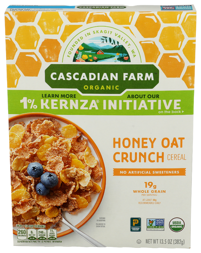 Cascadian Farm Honey Oat Crunch Cereal 13.5 OZ