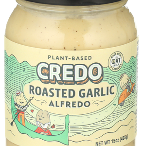 Credo Foods Sauce Roasted Garlic Alfredo, 15 OZ