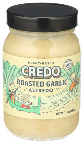 Credo Foods Sauce Roasted Garlic Alfredo, 15 OZ