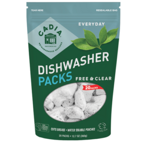 Cadia Everyday Dishwasher Packs Free And Clear, 20 PC