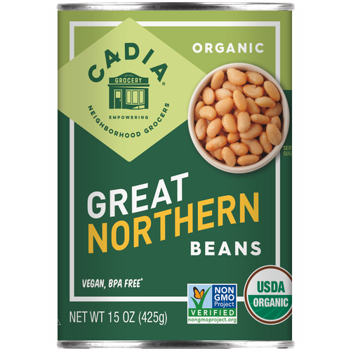 Cadia Organic Great Northern Beans 15 Oz.