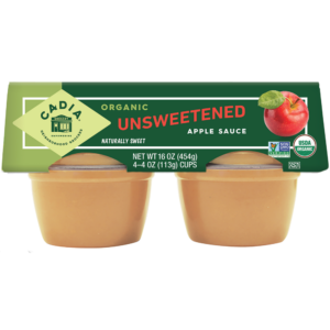 815369010382_1782412709 Cadia Organic Applesauce Cup 4 Pack 4 Oz.Ea