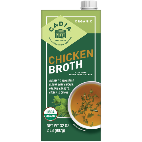 Cadia Organic Chicken Broth 32 Oz.