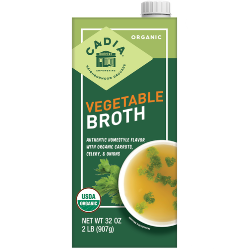 Cadia Organic Vegetable Broth 32 Oz.