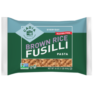 815369010795_1782330211 Cadia Everyday Pasta Fusilli Brown Rice Gluten Free 16oz