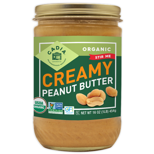 Cadia Organic Creamy Peanut Butter 16 Oz.