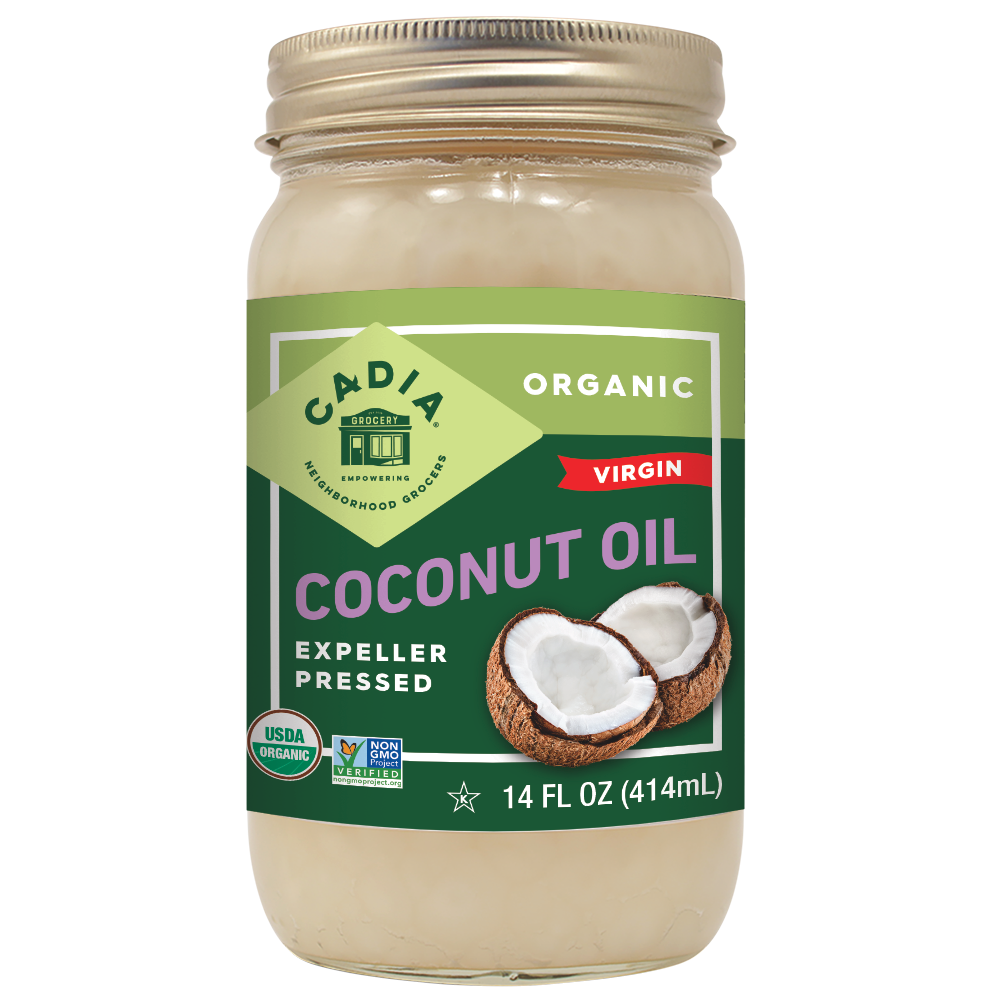 Cadia Organic Coconut Oil Virgin 14 Oz.