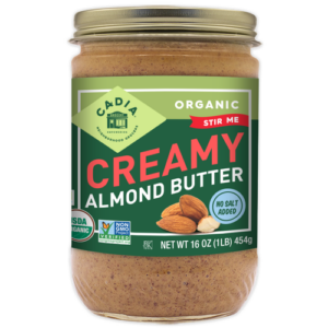 Cadia Organic Creamy Almond Butter 16 Oz.