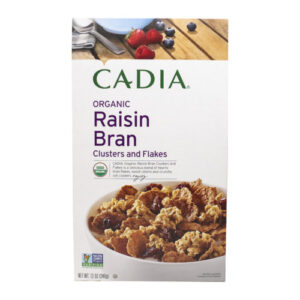815369012676_1782428262 Cadia Organic Raisin Bran Clusters And Flakes 12 Oz.