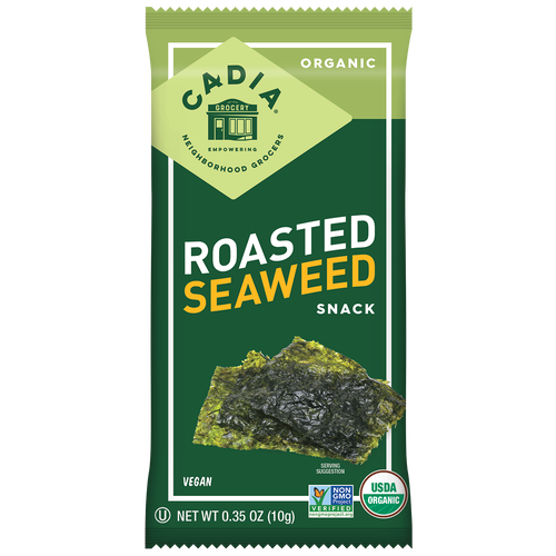 Cadia Organic Roasted Seaweed Snack 0.35 Oz.