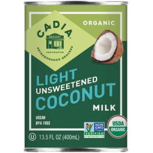 Cadia Organic Light Coconut Milk Unsweetened 13.5 Oz.