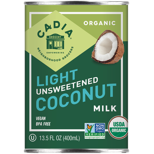 Cadia Organic Light Coconut Milk Unsweetened 13.5 Oz.