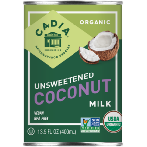 Cadia Organic Coconut Milk Unsweetened 13.5 Oz.