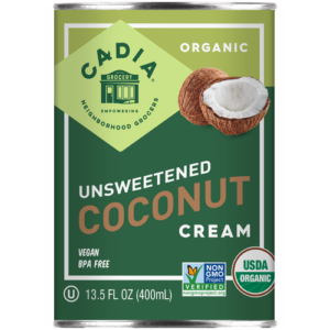 Cadia Organic Coconut Cream Unsweetened 13.5 Oz.