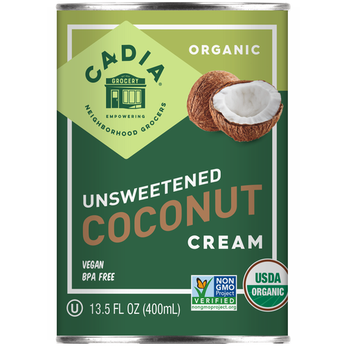 Cadia Organic Coconut Cream Unsweetened 13.5 Oz.