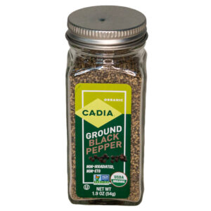 815369016476_1782407893 Cadia Organic Ground Black Pepper 1.90 Oz.
