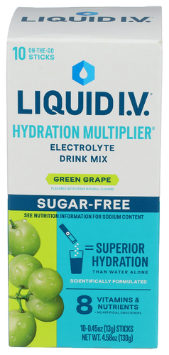 Liquid IV Hydration Sugar free Grape 10Ct - 4.58OZ