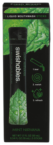 Swishables Mouthwash 5Pc Mint 1.7 FO