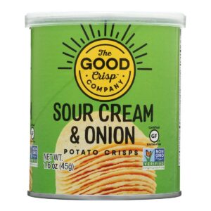 851562007026_1780603281 The Good Crisp Sour Cream And Onion Potato Crisps 1.6oz