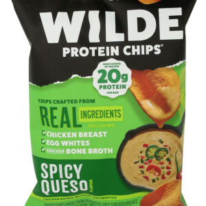 856802008566_1782596881 Wilde Chips Protein Spicy Queso, 2.25 OZ.
