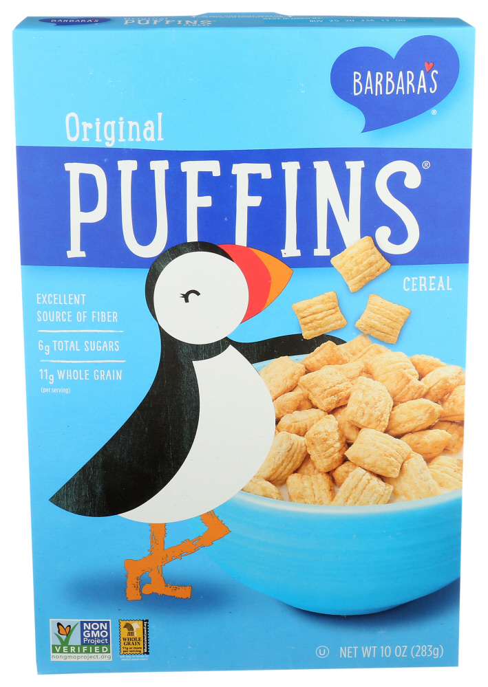 Barbara’s Bakery Puffins Cereal, Original, 10 Oz