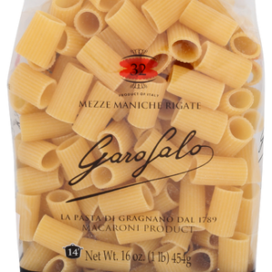 085164000219_1784240598 Garofalo Pasta Rigate Mezze Manich, 16 OZ