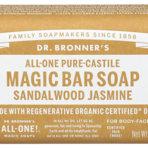 Dr Bronner Soap Bar Sndlwood Jasmne 5oz