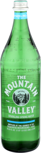 Mountain Valley Sparkling Water, Premium Glass, 1 LT