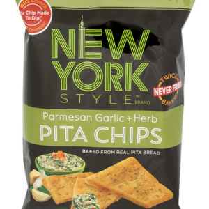 New York Style Chip Pita Parmesian Garlic Herb, 8 OZ