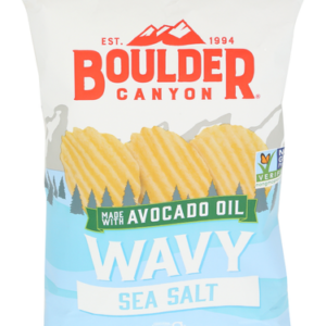 Boulder Canyon Chips Wavy Sea Salt, 5.5 OZ