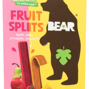 817946020814_1788886688 Bear Snacks Fruit Splits Raspberry Pineapple, 3.5 OZ