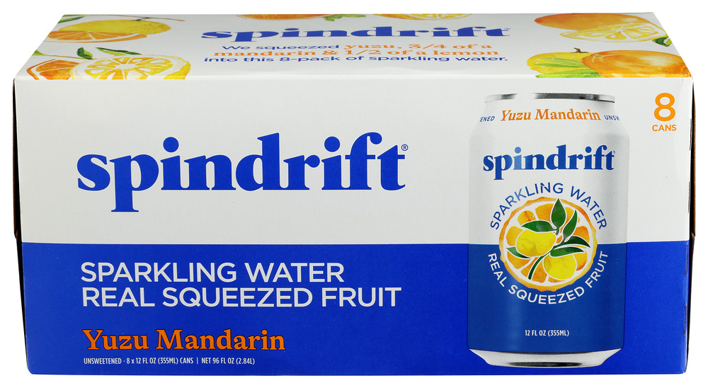 Spindrift Yuzu Mandarin Sparkling Water 8Pk