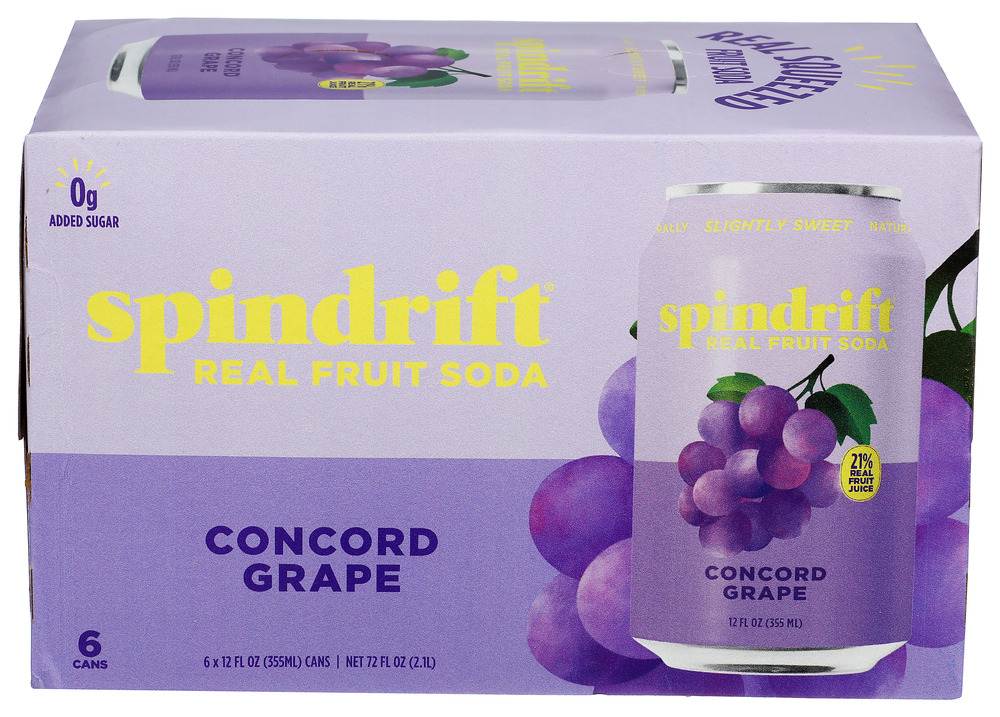 Spindrift Soda Concord Grape 6Pk