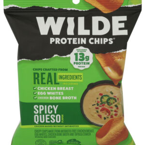 Wilde Snacks Chips Protein Spicy Queso, 1.34 OZ