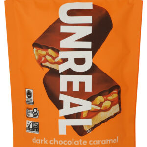 857484006529_1788371421 Unreal Chocolate Bar Dark Caramel Peanut Nougat, 3.4 OZ