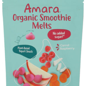 857822007287_1788371675 Amara Smoothie Melts Carrot Raspberries, 1 OZ